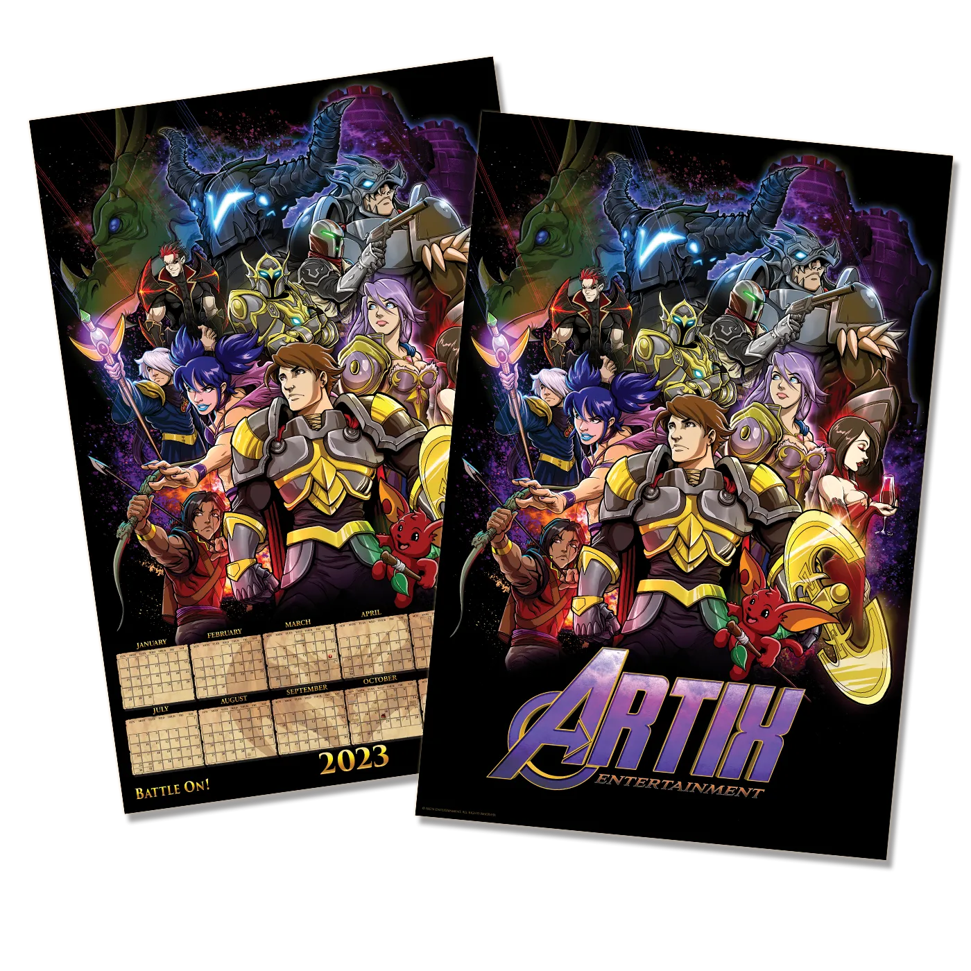 2023 Artix Calendar "BattleOn Forever" - Poster