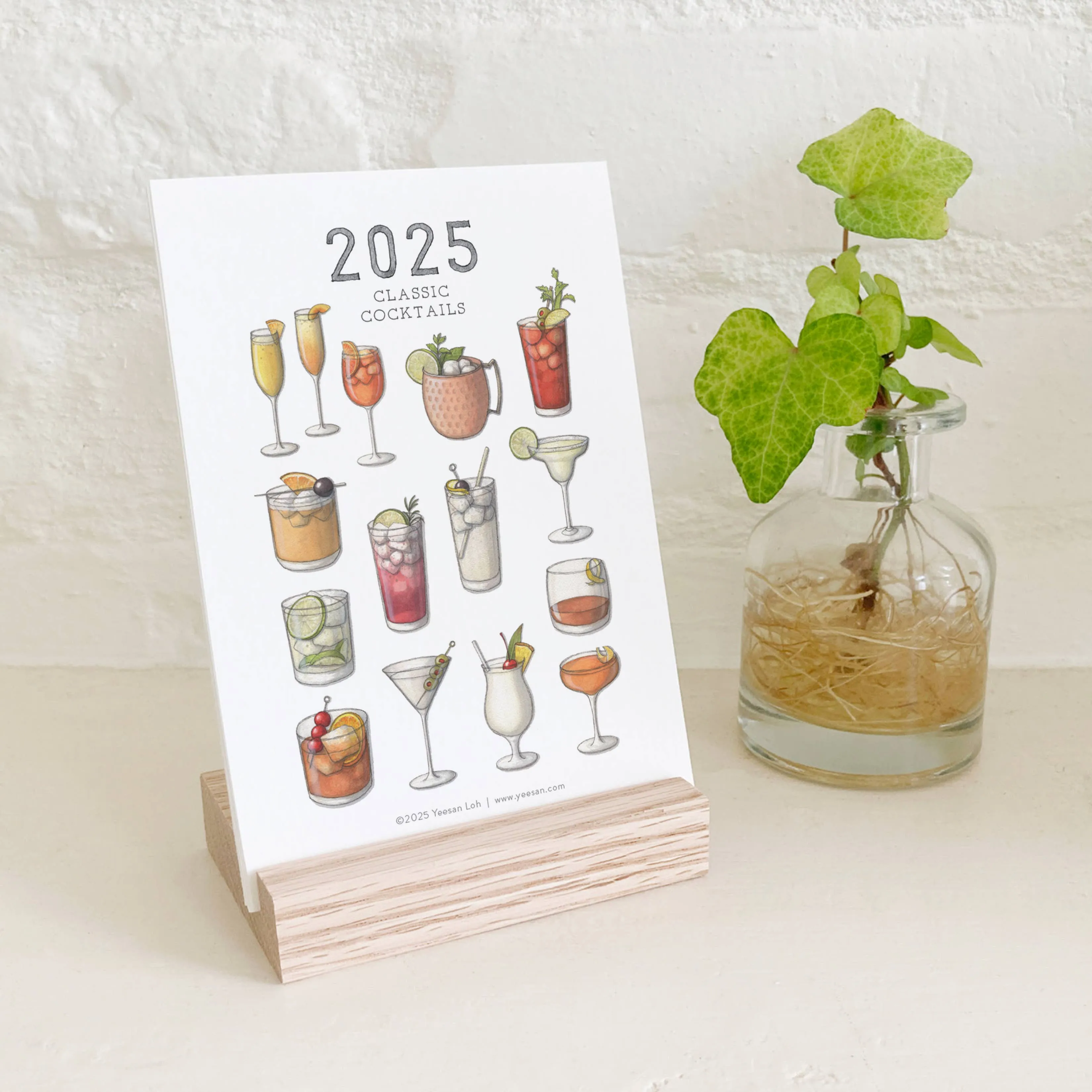 2025 Calendars: Cocktails