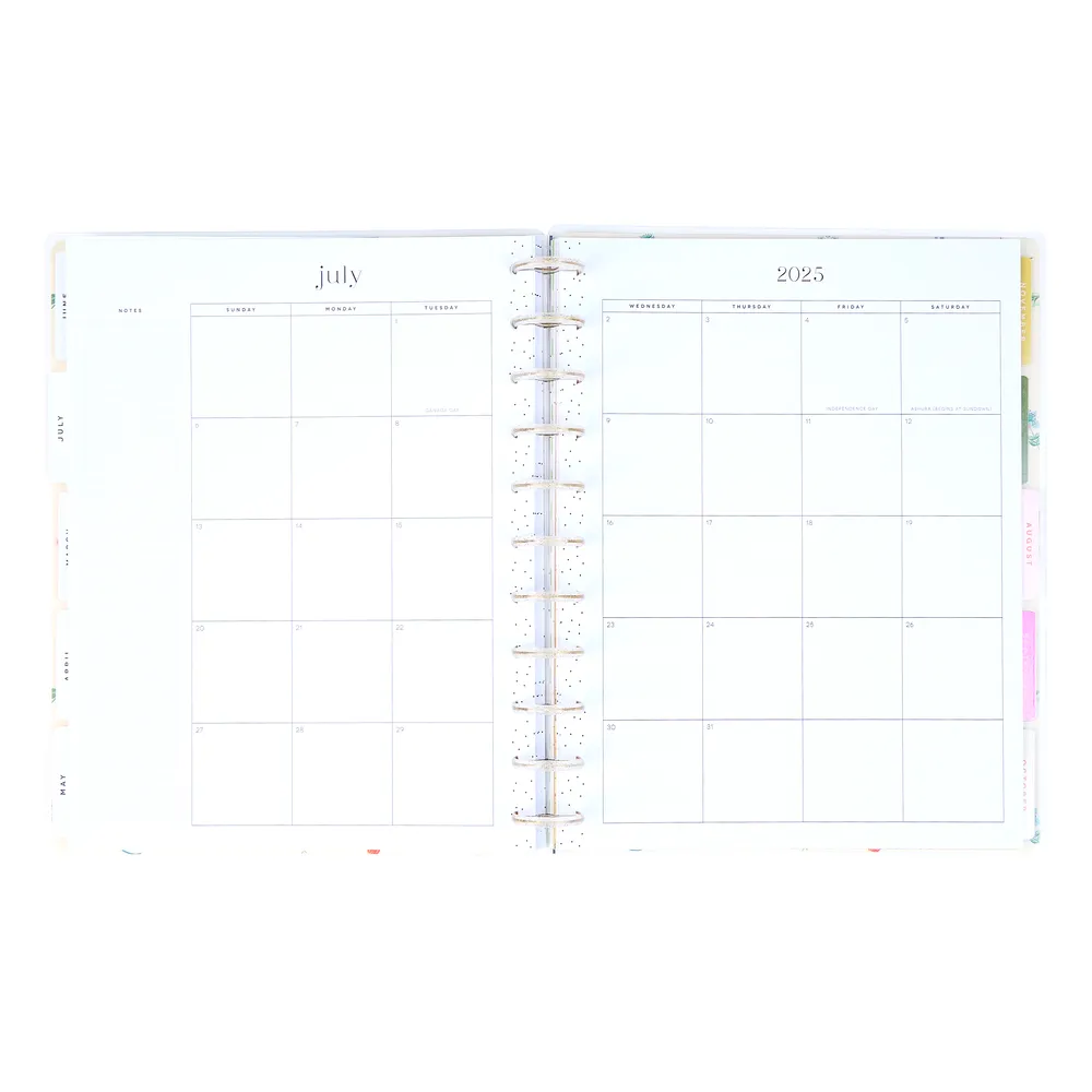 2025 Lush Linens Planner - Big Dashboard Layout - 12 Months