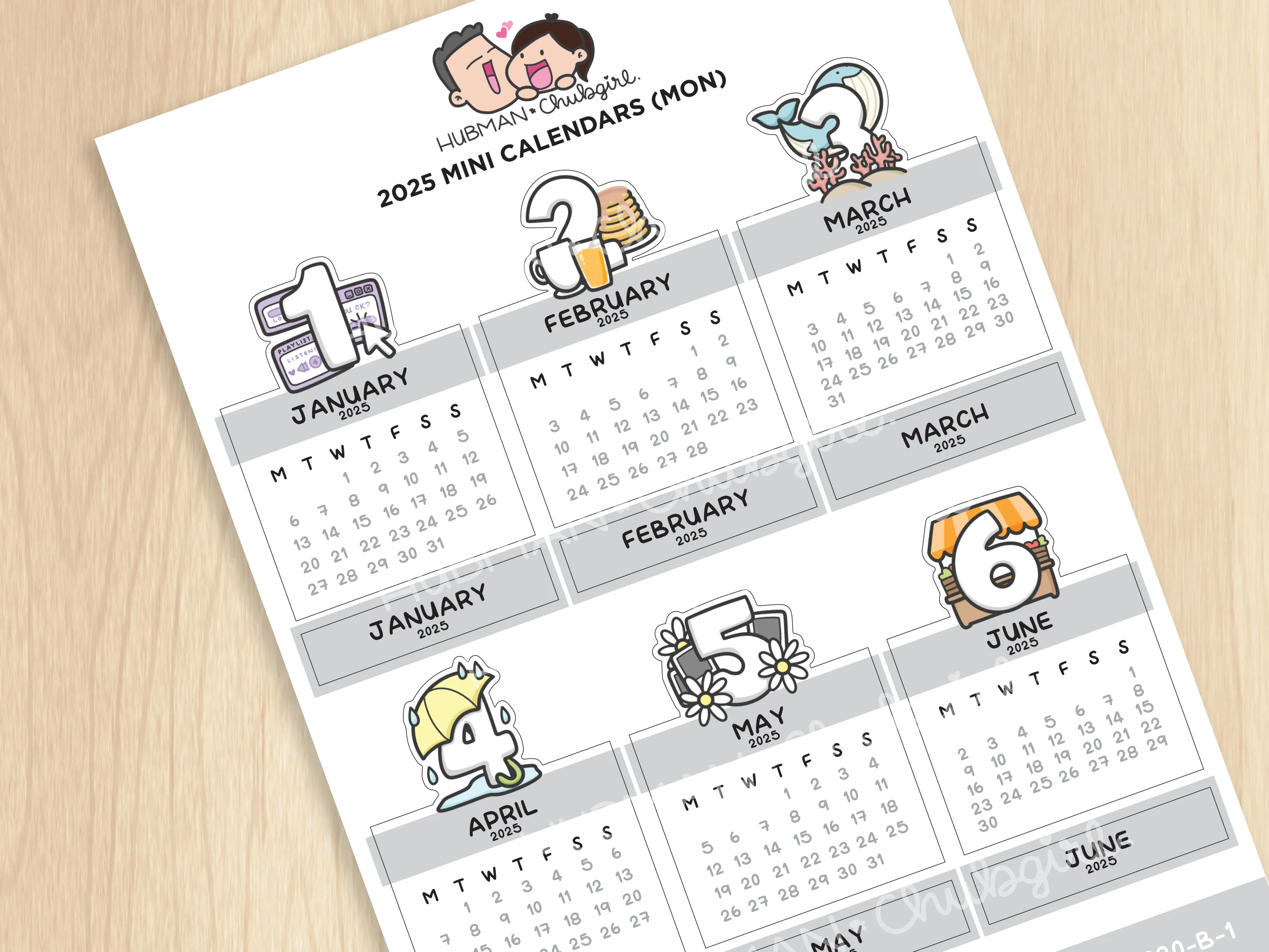 2025 Mini Themed Calendars