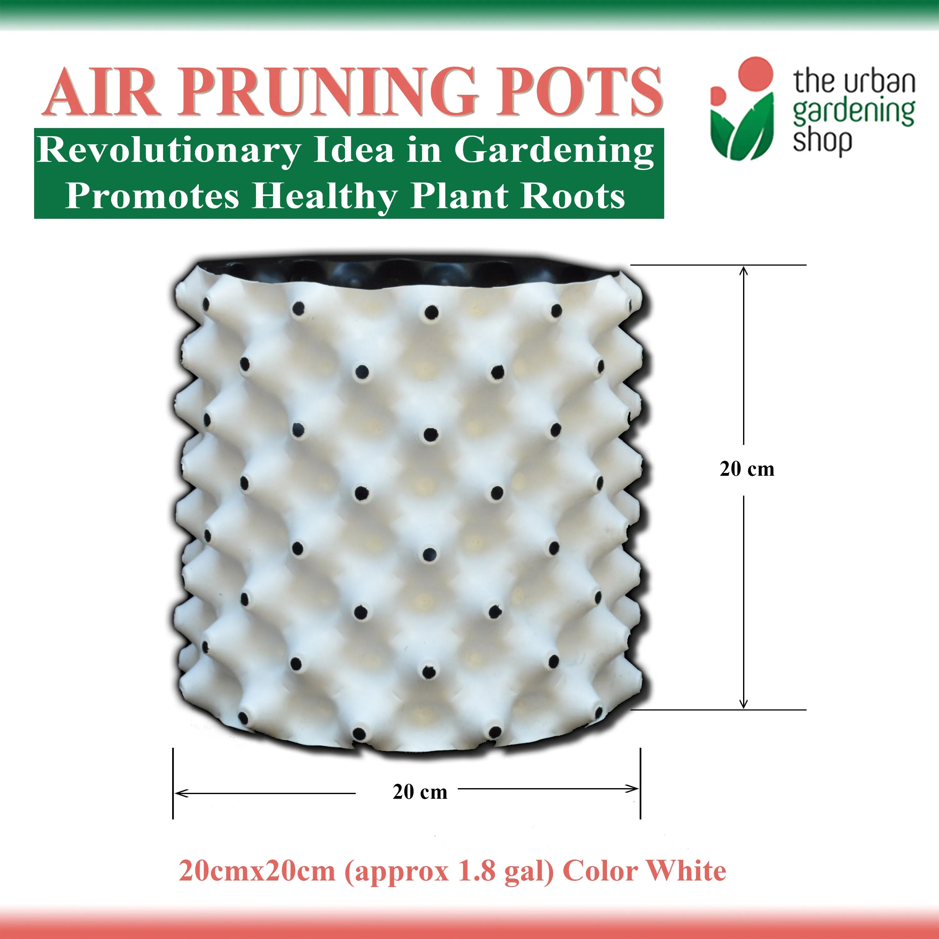 AIR PRUNING POT (1 set)- A revolutionary Idea in Container Gardening