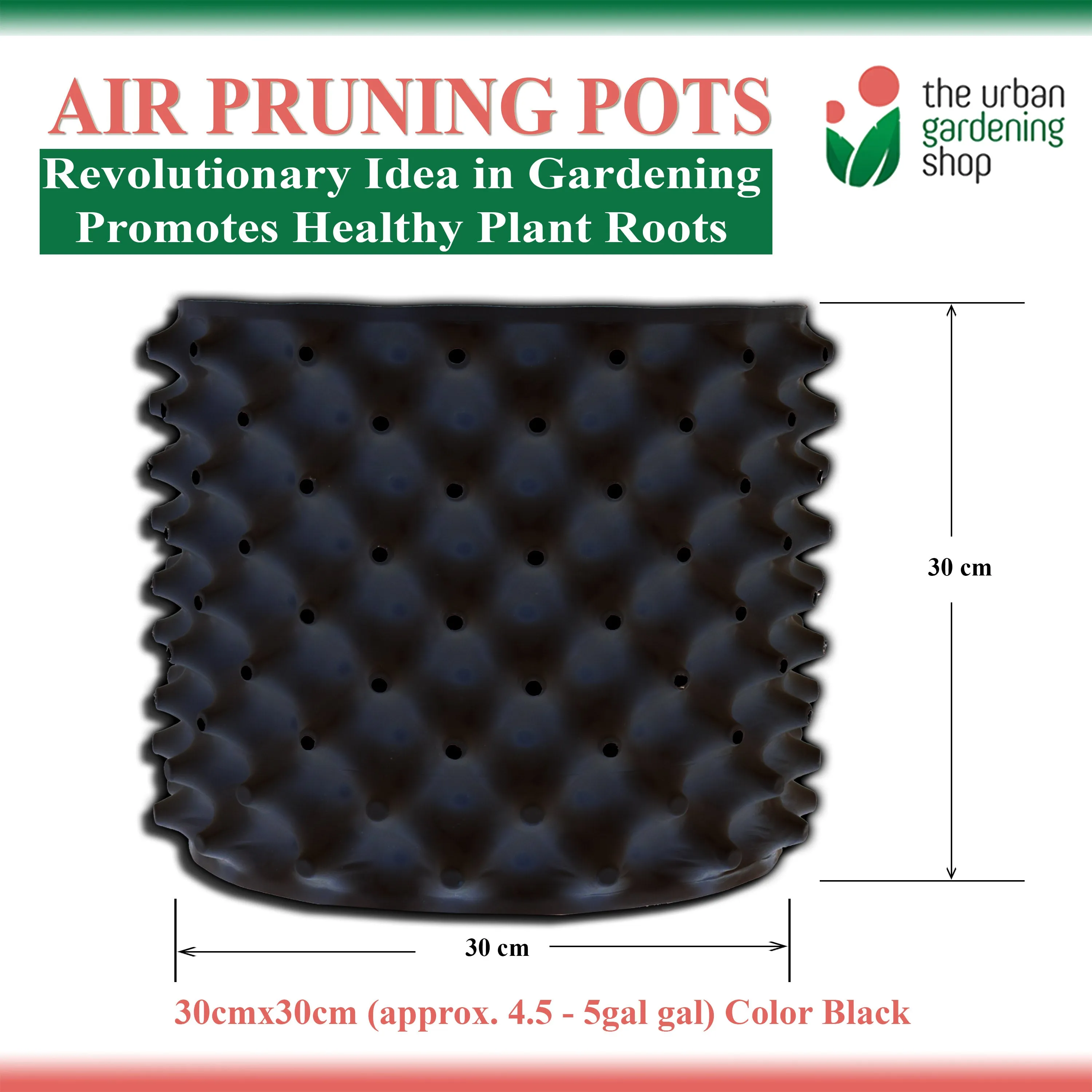 AIR PRUNING POT (1 set)- A revolutionary Idea in Container Gardening