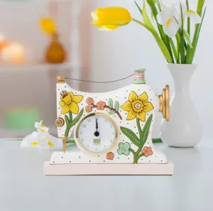 Allen Designs Sew Happy Desk Clock