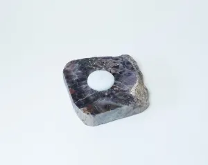 Amethyst Raw Flat Candle Holder