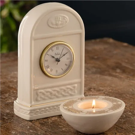 Belleek Classic Claddagh Clock