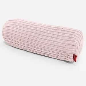 Bolster Scatter Cushion Cover 20 x 55cm - Cord Blush Pink