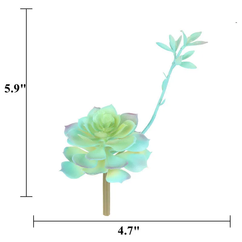 Bulk 3.6" Artificial Succulent Picks Stalk Diy Artificial Succulent Arrangements Wholesale