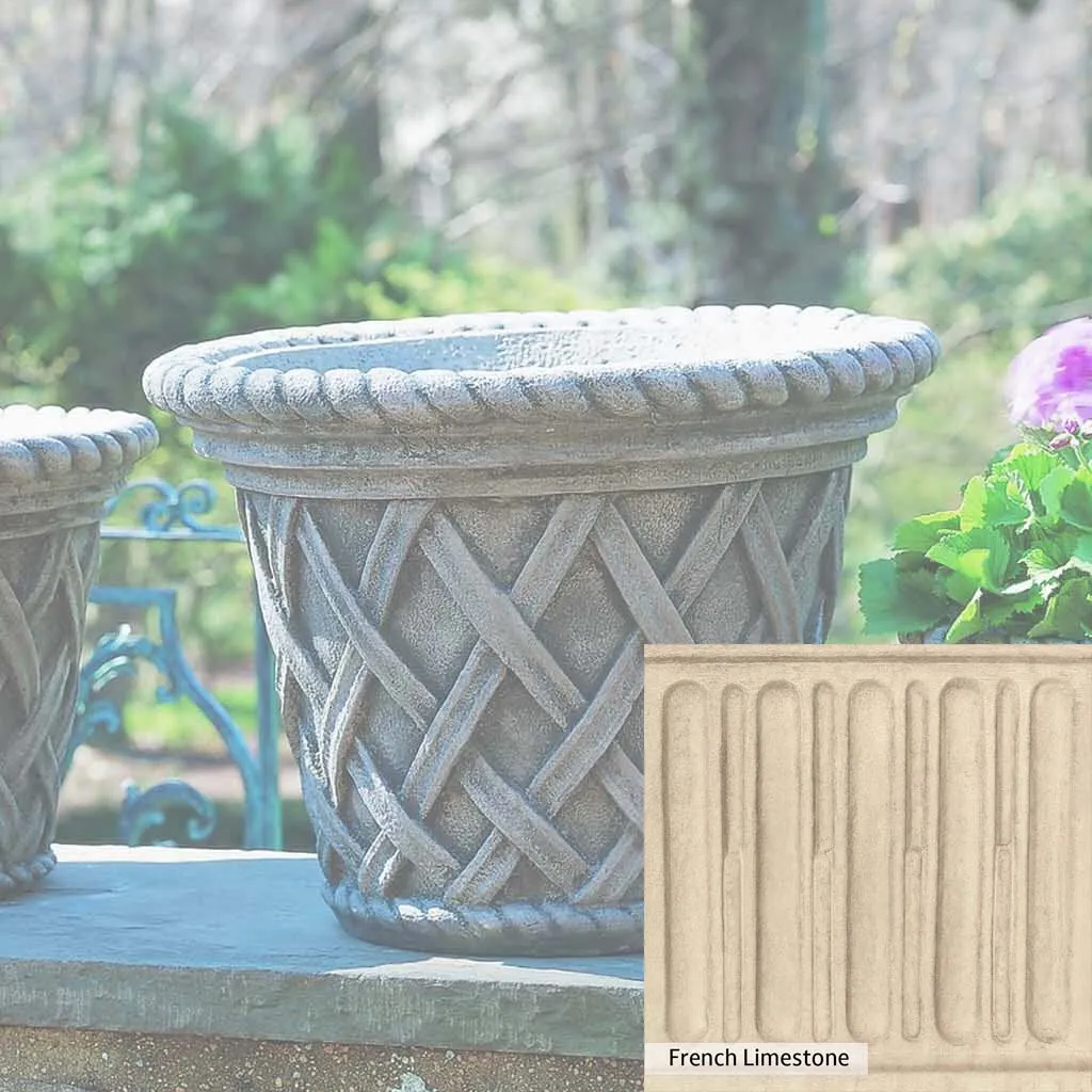 Campania International English Weave Large Planter