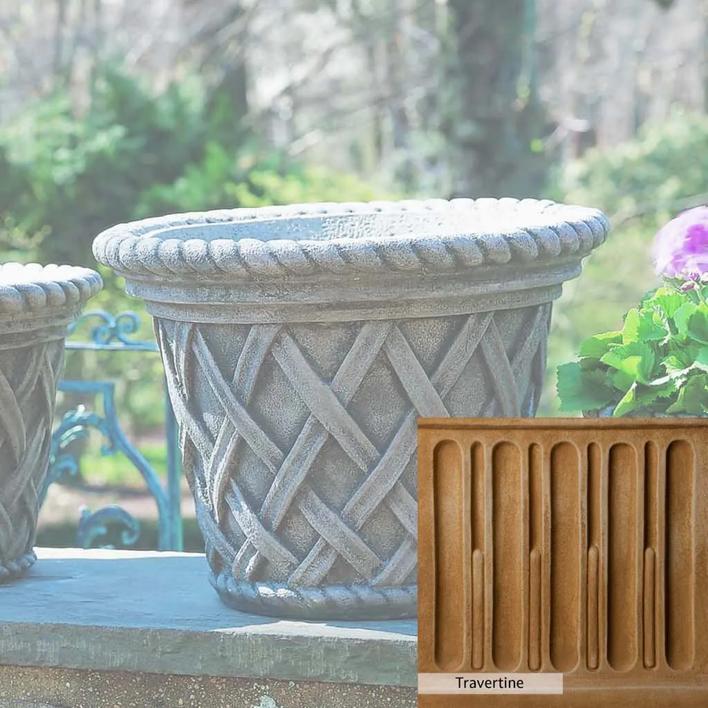 Campania International English Weave Large Planter