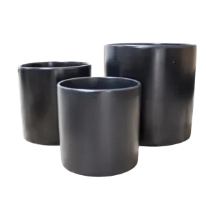 CERAMIC POT BLACK 3 SIZE