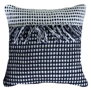 Check Black White Lounge Cushion 55 x 55 cm