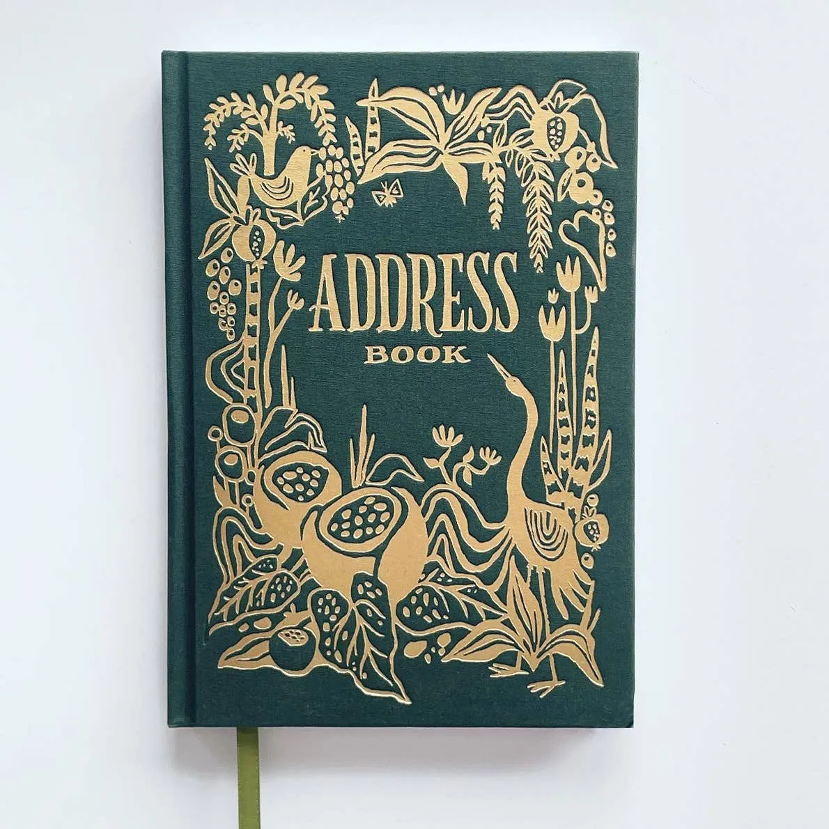 Crane Address Book (Green) by Idlewild