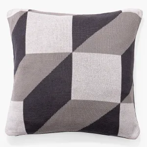 Decorative Cushion Cover 47 x 47cm - Knitted Prism