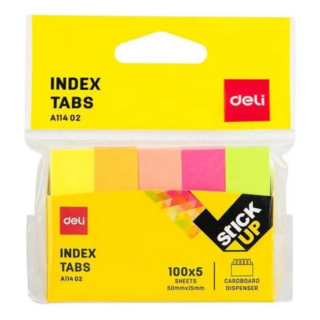 Deli 50mm x 15mm Index Tabs