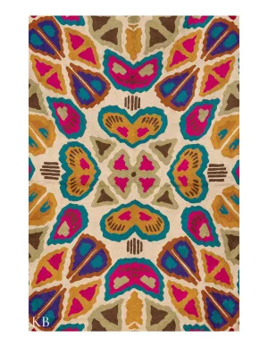 Diwan-e-Khas Kaleidoscope Kashmiri Rug