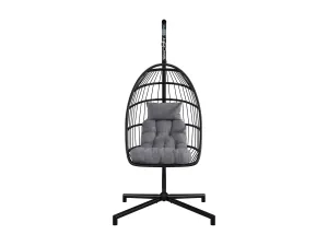 Grey Hanging Egg Chair