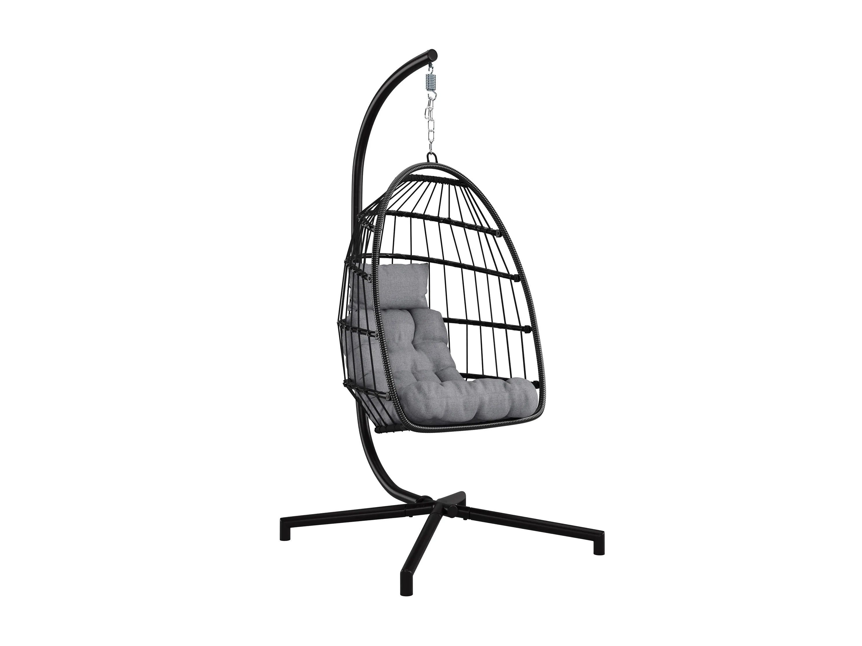 Grey Hanging Egg Chair