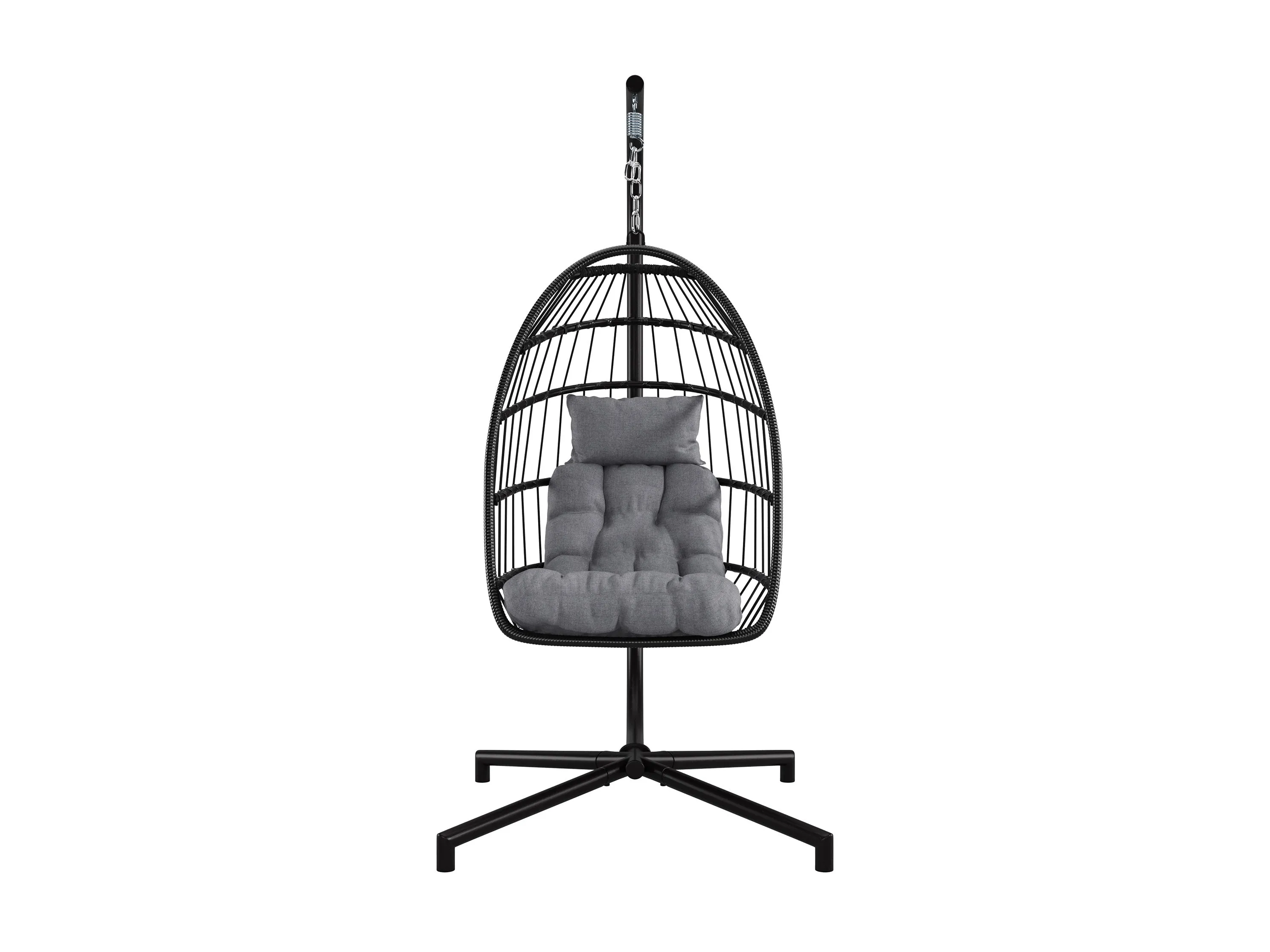 Grey Hanging Egg Chair