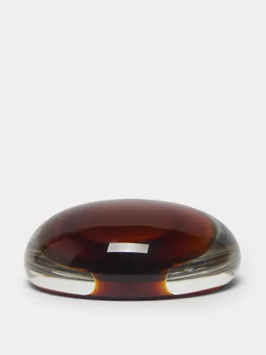 Hand-blown Murano glass paperweight