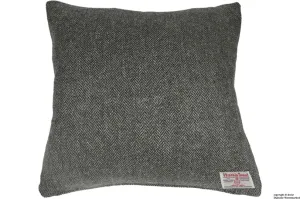 Harris Tweed Herringbone Cushion - Slate Grey