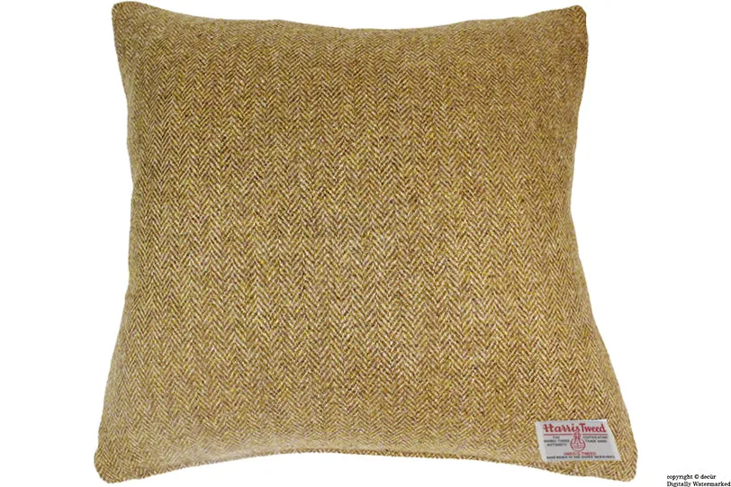 Harris Tweed Herringbone Cushion - Winter Weat