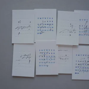 hase Letterpress Calendar 2022