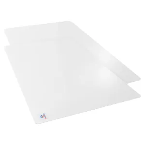 Heart Home Desk Sheet | PVC Waterproof Table Sheet | Desk Protector Mat | Office Desk Mat | Versatile Table Mat for office | Kitchen Slabs | Pack of 2 | White