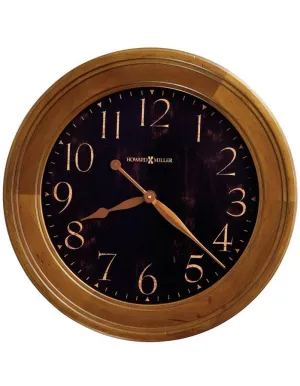 Howard Miller Brenden Gallery Wall Clock - Black Dial - Vintage Umber Finish