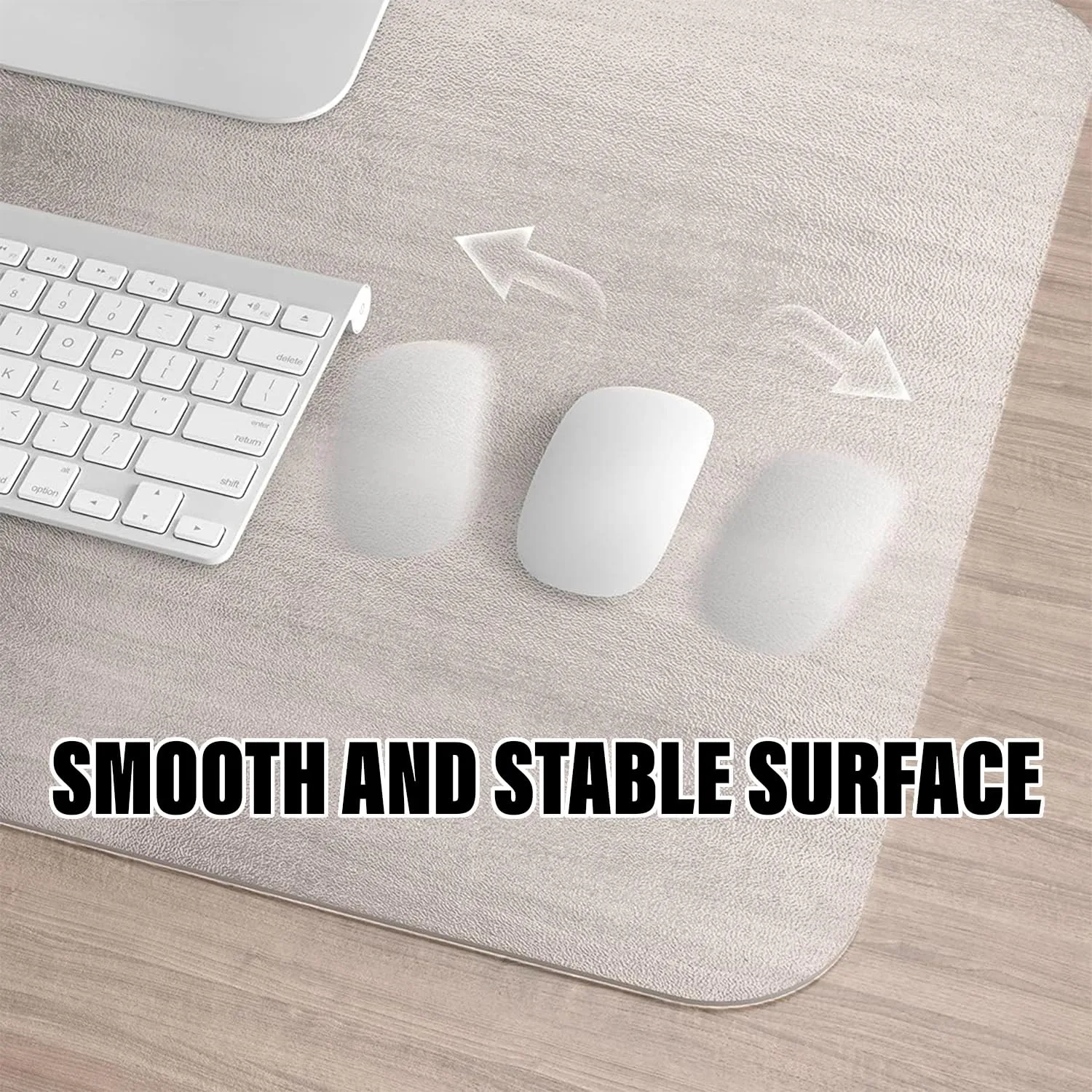 Kuber Industries Desk Sheet | PVC Waterproof Table Sheet | Desk Protector Mat | Office Desk Mat | Versatile Table Mat for Office | Kitchen Slabs | Pack of 2 | White