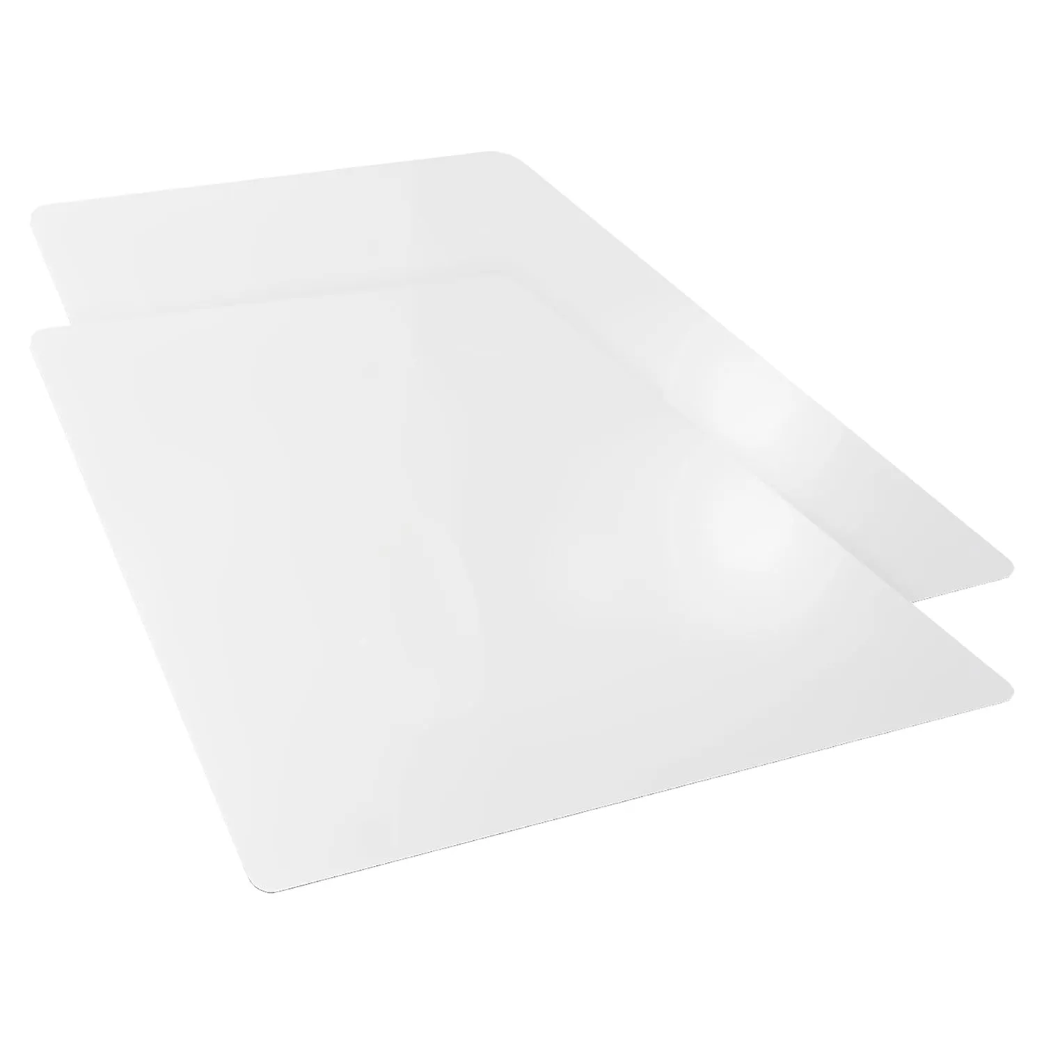 Kuber Industries Desk Sheet | PVC Waterproof Table Sheet | Desk Protector Mat | Office Desk Mat | Versatile Table Mat for Office | Kitchen Slabs | Pack of 2 | White