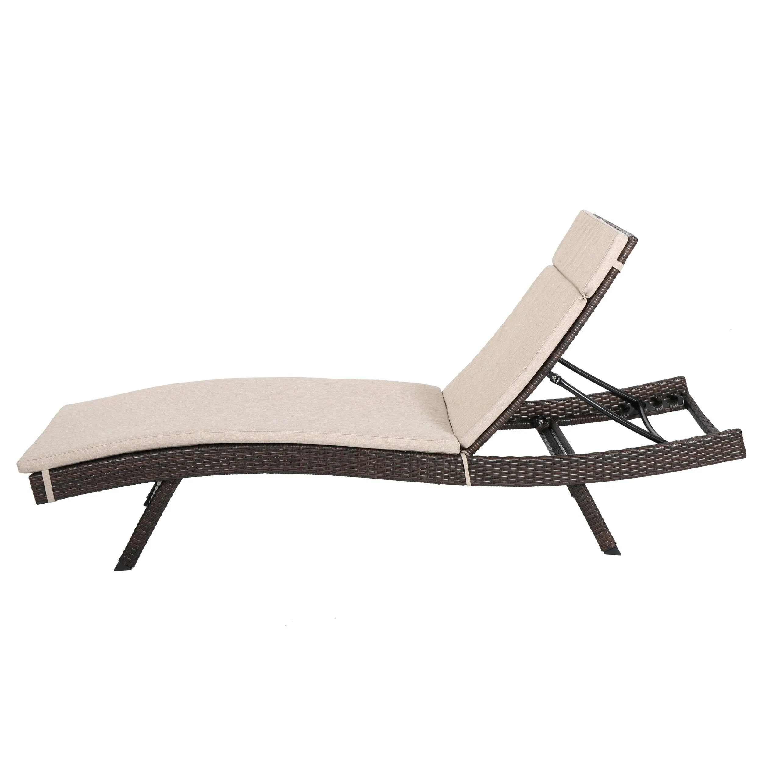 Lakeport Outdoor Adjustable Chaise Lounge Chairs w/ Cushions (set of 2)