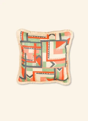 Large Cushion Cover - Mint High Wire