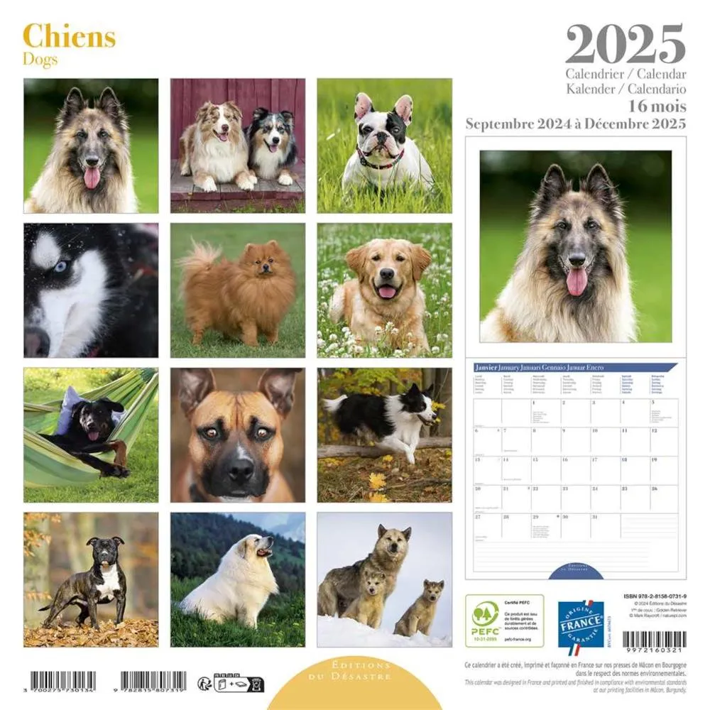 Les Éditions du Désastre 2023 Calendar - Dogs