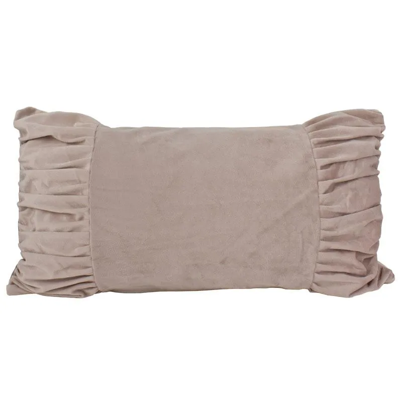 Luxe Velvet Bow Cushion Cover – Blush