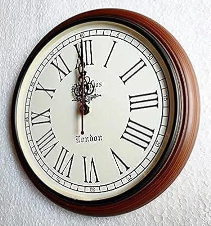 Nautical Collection Wooden Wall Clock Antique Style Art Unique Decorative for Home & Office