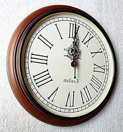 Nautical Collection Wooden Wall Clock Antique Style Art Unique Decorative for Home & Office