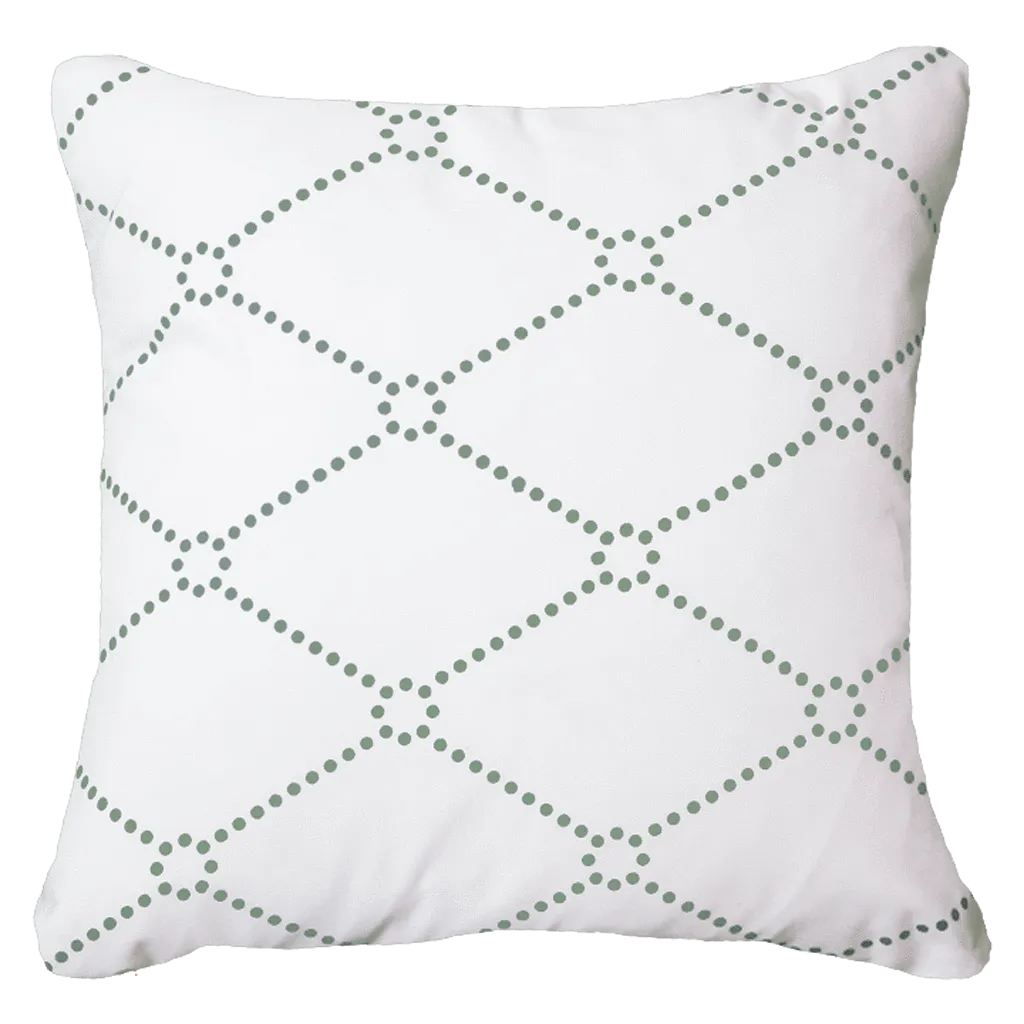 Outdoor Dots Green Medium Cushion 50 x 50 cm