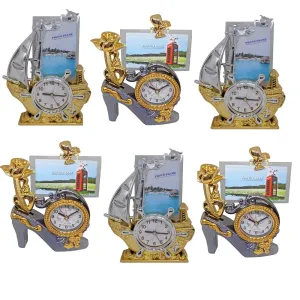 PELO Set of 6 Watch with Frame for Home, Decorative Clock for Bed Room, Multicolor, 45 Gram, Pack of 1