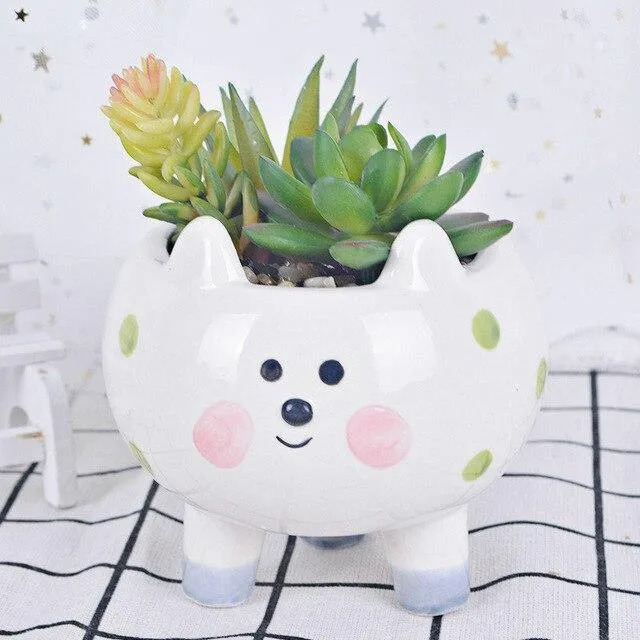 Pig planter