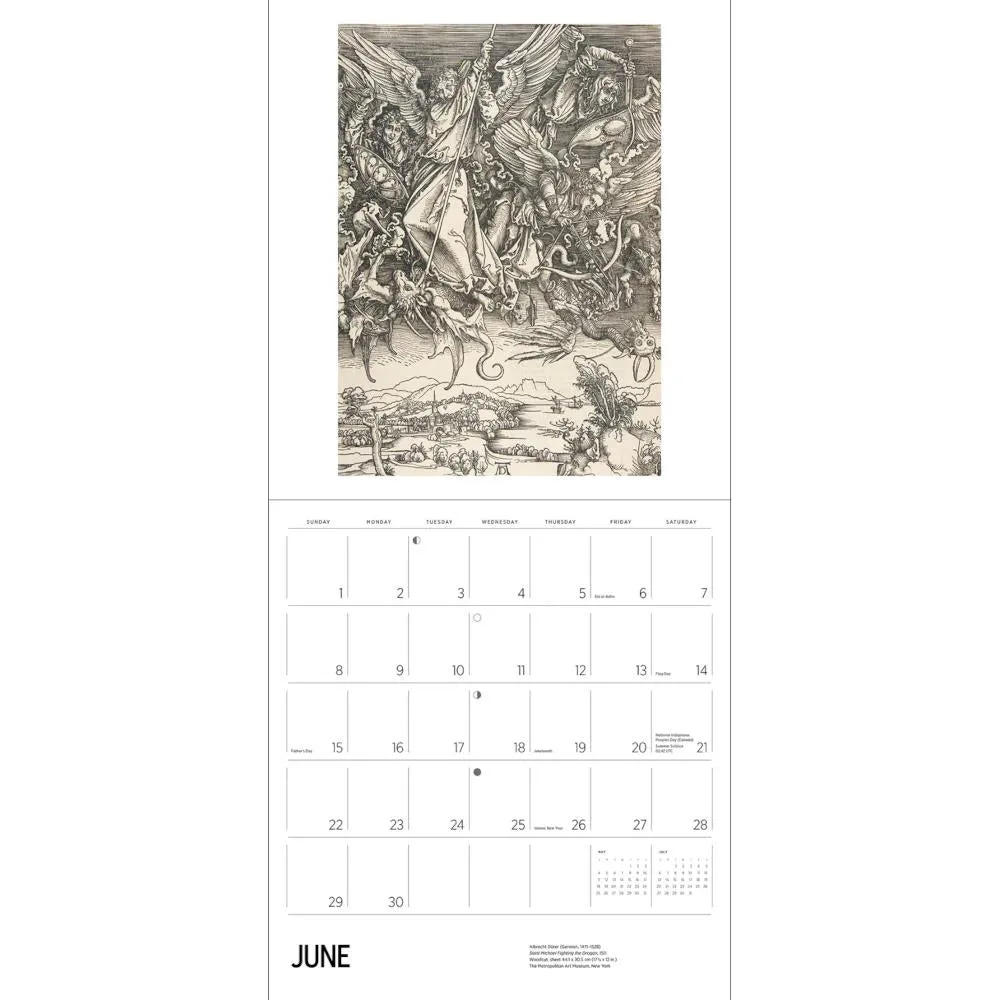 Pomegranate 2025 Wall Calendar - Albrecht Dürer