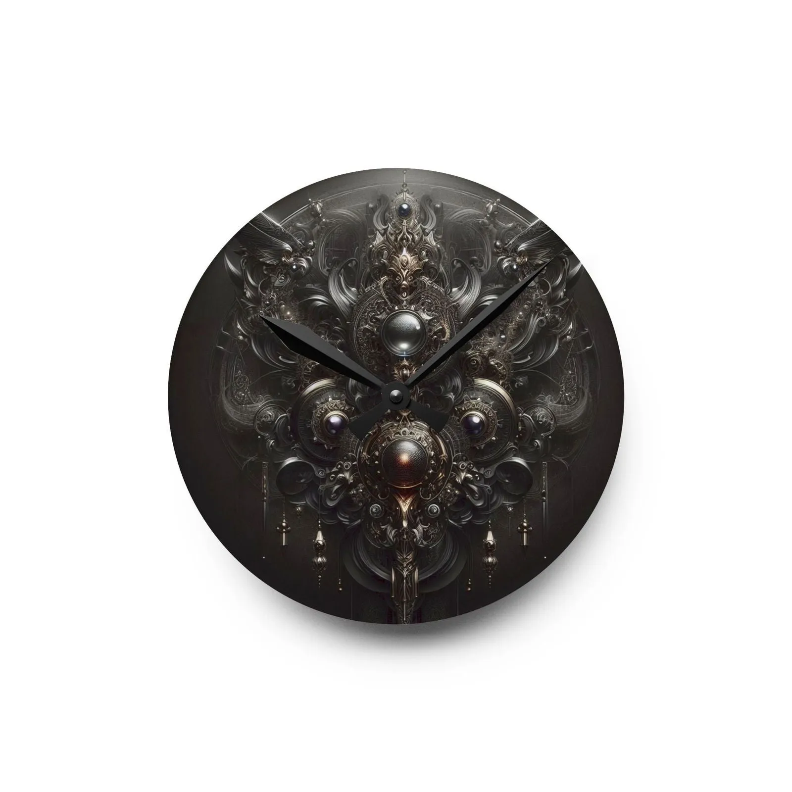 Raven's Call Acrylic Wall Clock