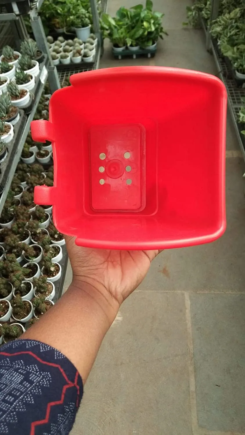 Red Vertical Hook Pot Big