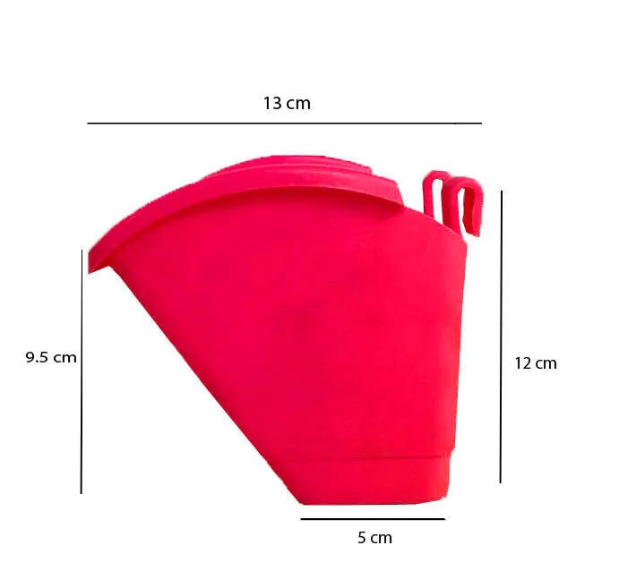 Red Vertical Hook Pot Big