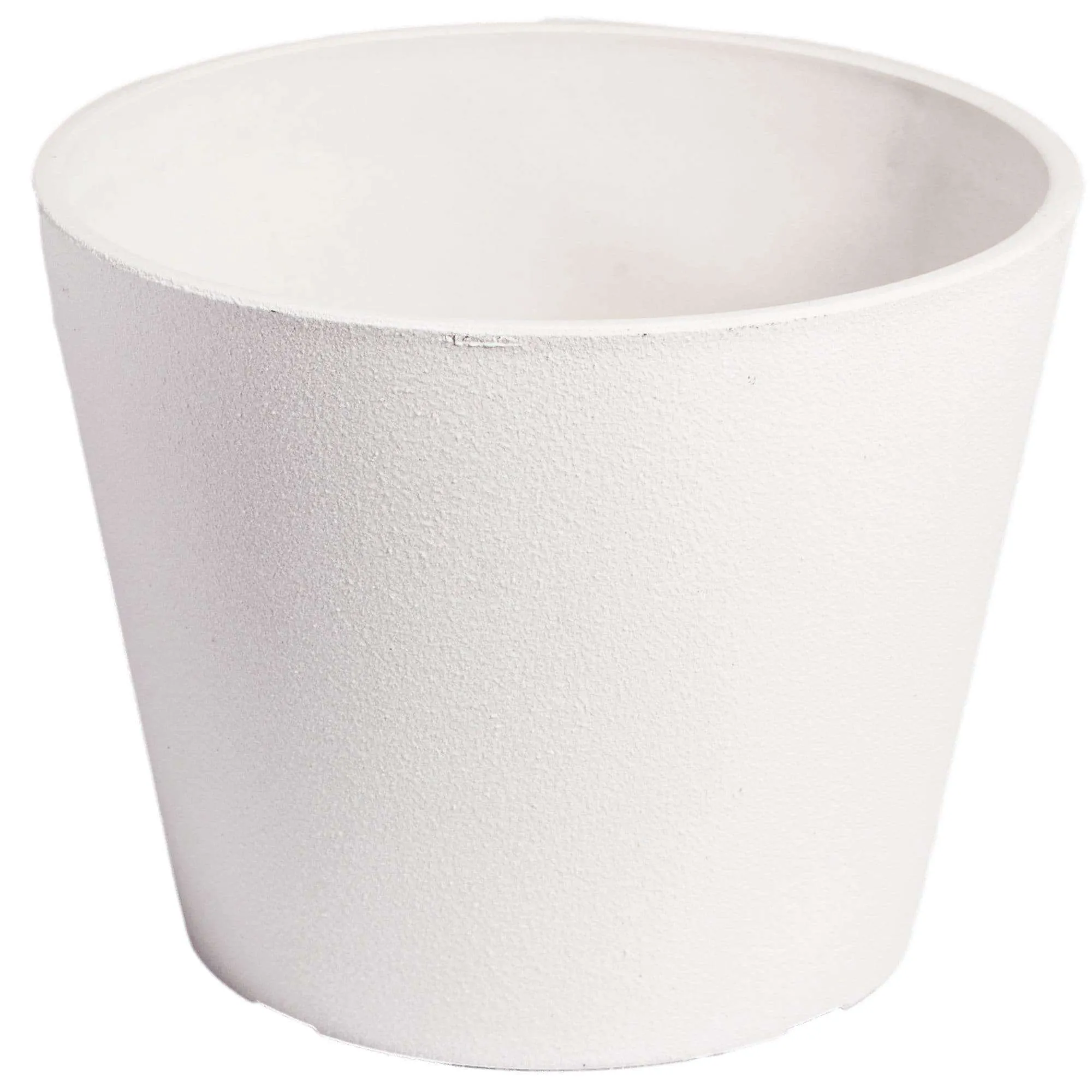 Rendered White Planter Pot 25cm