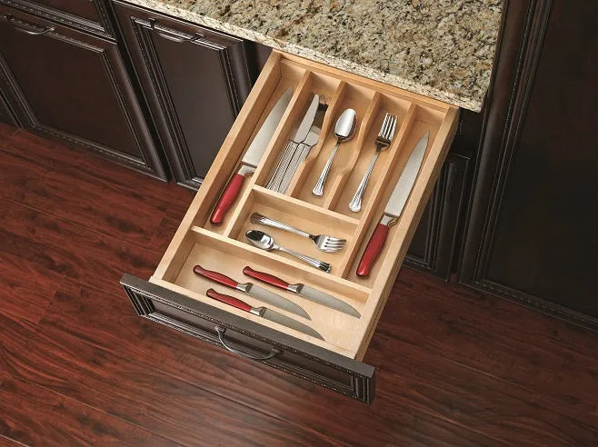 Rev-A-Shelf Short Wood Cutlery Tray Insert 4WCT-1SH