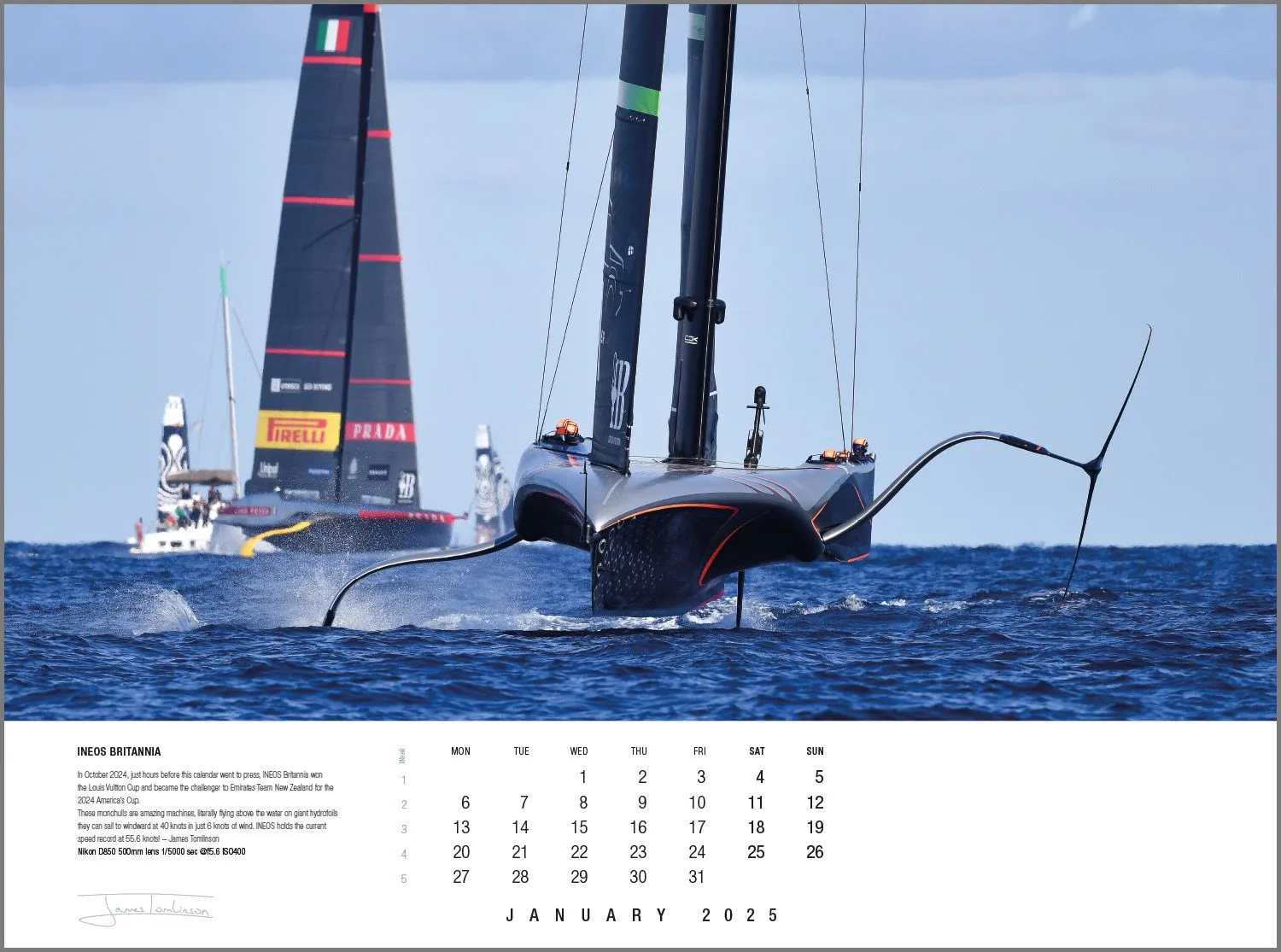 Rick Tomlinson Portfolio Calendar 2025