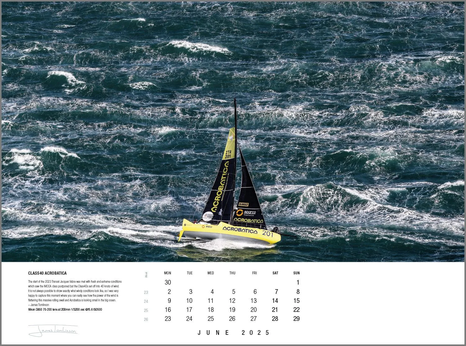 Rick Tomlinson Portfolio Calendar 2025