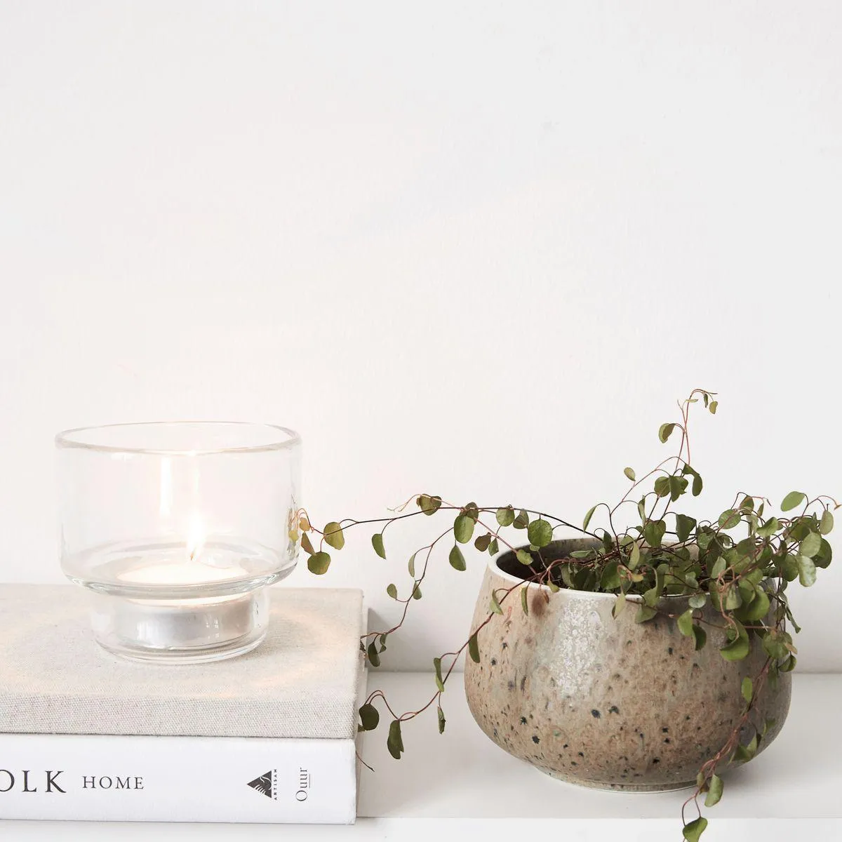 Simple Glass Tealight Holder from House Doctor, Denmark