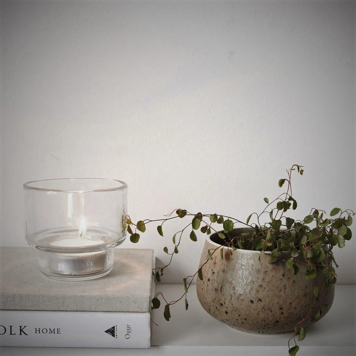 Simple Glass Tealight Holder from House Doctor, Denmark