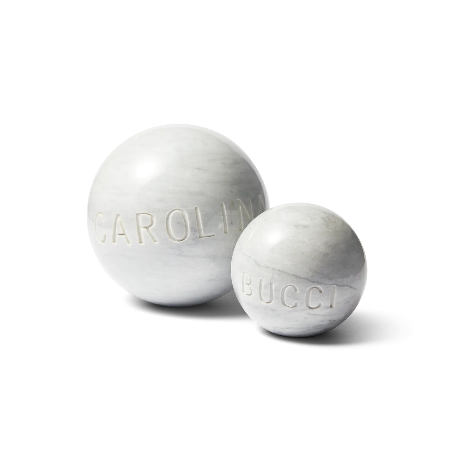 Small Carrara Marble Spheres